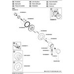 Keuco Umstellventil IXMO UP f 3 Verbr Rosette rund sw ma