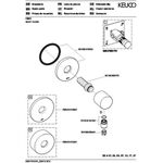 Keuco Schlauchanschluss IXMO Rosette rund sw ma