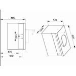 Keuco Waschtischunterbau STAGELINE 800x550x490mm vulkanit