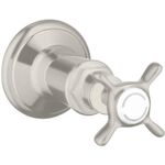 Abstellventil AXOR MONTREUX DN 15/DN 20 UP stainless steel optic