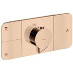 Fertigmontageset AXOR ONE f UP-Thermostat 3 Verbr pol. red gold