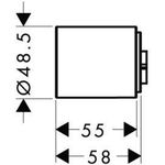 Verlängerungsset AXOR DN 20 f Therm.modul UP pol. gold optic