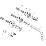 3-Loch Waschtischarmatur AXOR CITTERIO E DN 15 UP m Ros. f Wd-mon pol. bl chrome
