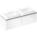 HG Waschtischunterschrank Xelu Q 1560x485x550mm we hochglanz Griff chrom