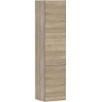 HG Hochschrank Xelu Q 1650x400x350mm eiche natur Griff chrom