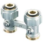 OV Absperrverschraubung ZB Multiflex F 3/4Zoll ÜMx3/4Zoll AG Messing vernickelt - VPE: 10
