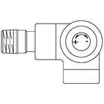 OV Thermostatventil Baureihe E WEck rechts DN 15 1/2Zoll PN 10 anthrazit