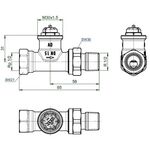 OV Thermostatventil Baureihe AQ M 30x1,5, Durchgang DN 15