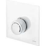 OV Abdeckung Unibox RTL mit Thermostat Echtglas weiß