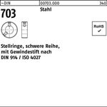 Stellring DIN 703 Gewindestift 100x 140x 32 Stahl schwere Reihe 1 Stück
