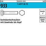Sechskantschraube DIN 933 VG M16x 45 A 5 1 Stück