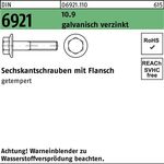 Sechskantschraube DIN 6921 Flansch M16x 60 10.9 galv.verz. 50 Stück - VPE: 50