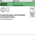 Sechskantmutter DIN 6925 Klemmteil M10 8 feuerverz. 100 Stück - VPE: 100
