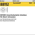 Unverlierbarkeitsscheibe R 88152 4,2/4,2x9x1,2 Ku. natur 100 Stück - VPE: 100