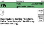 Flügelmutter R 88215 M4 Stahl galv.verz. 500 Stück - VPE: 500