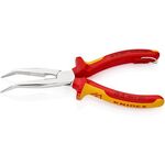 Flachrundzange L.200mm Form 2 40Grad gew.VDE Mehrkomp.-Hüllen KNIPEX