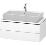Duravit Waschtischunterbau L-CUBE 920x477mm 2 Schubk we ma ES NB mitte