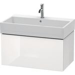 Duravit Waschtischunterbau L-CUBE 784x459mm 1 Ausz. we hgl ES NB mitte
