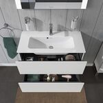 Duravit Waschtischunterbau L-CUBE 820x391mm 2 Schubk we ma ES NB mitte