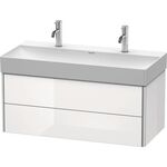 Duravit Waschtischunterbau XSQUARE 984x397x460mm 2 Schubk we ma ES Ah mitte