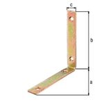 Balkenwinkel L120x120mm B.20mm schmal STA roh galv.verz.d.pass.GAH - VPE: 20