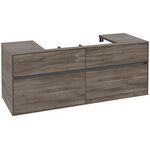 V&B Waschtischunterschrank COLLARO 140x54,8x50cm WT mttg Stone Oak