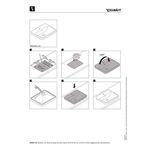 Einbauwaschtisch Duravit No.1 weiß, mit Überlauf, 1 Hahnloch 545x435mm