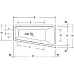 Trapez-Badewanne Duravit No.1 1 Rückenschräge rechts weiß 1600x850mm