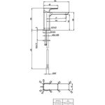 VB Einhebel-WT-Arm. Subway 3.0 51x155x 176mm o Ablaufgarnitur BrushedNickelMatt