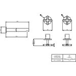 VB Waschtischauslauf-Set Loop&Friends 12 60x60x225mm o Ablgarn. BrushedNickelMat