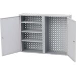 Hängeschrank H750xB1000xT200mm Vollblechtüren Stahlbl.lichtgrau/lichtgrau BEDRUN