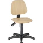 Arbeitsdrehstuhl Unitec Bodengleiter Buche 440-620mm BIMOS