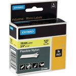 Schriftband Band-B.19mm Band-L.3,5m flexibles Nylonband schwarz auf gelb DYMO