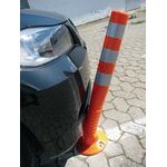 Sperrpfosten TPU orange/weiß D.80mm z.Schr.m.Befestigungsmaterial H.750mm