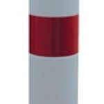Sperrpfosten TPU weiß/rot D.80mm z.Schr.m.Befestigungsmaterial H.1000mm