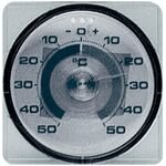 Fensterthermometer Messber.-50 b.50GradC T.17mm Ku. - VPE: 10