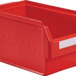 Sichtlagerkasten L350xB200xH200mm PE rot KAPPES