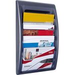 Paperflow Prospekthalter 4060.11 DIN A4 quer 4Fächer anthrazit