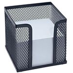 WEDO Zettelbox Office 65701 10x10x10cm Drahtmetall schwarz