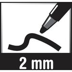 Pentel Permanentmarker N50-CE Einweg 2mm bl