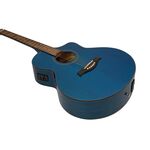 DIMAVERY STW-50 Westerngitarre, blau