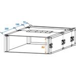 ROADINGER Doppel-CD-Player-Case Tour Pro, 2HE, sw