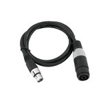 OMNITRONIC Adapterkabel Speaker(F)/XLR(F) 1m sw