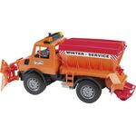 Unimog Winterdienst mit Räumschild