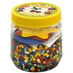 HAMA Dose gelb+farbige Platten 4000Stück