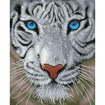 DIAMOND DOTZ Weißer Tiger 42x34 cm