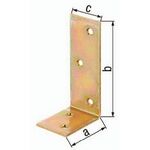 Balkenwinkel 80x120x35mm Stahl roh galv. gelb verz. GAH, 1 Stück