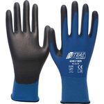 Handschuhe Skin Gr.10 blau/schwarz EN 388 PSA II NITRAS - VPE: 12