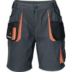 Shorts Gr.50 dunkelgrau/schwarz/orange 270g/m2 65%PES/35%CO 8Taschen