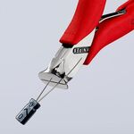 Elektronikvornschn.L.115mm Form 0 Facette ja spiegelpol.Ku.-Überzug KNIPEX